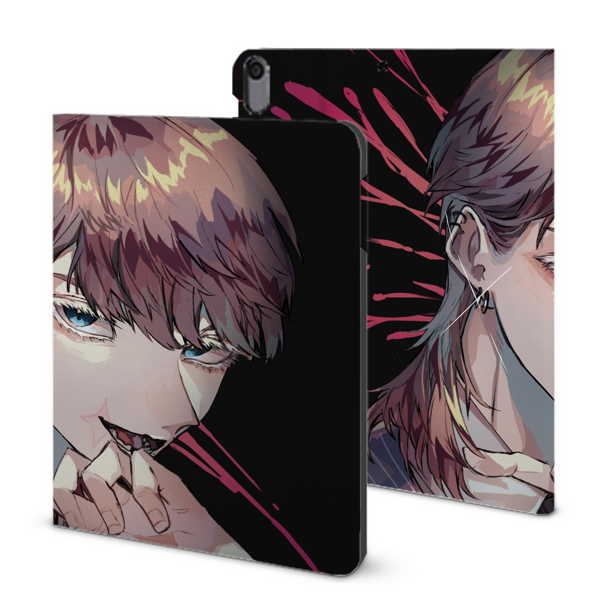 （画像用） 東京リベンジャーズ Tokyo Revengers IPad ケース ブック型 PUレザー TPU 耐衝撃 軽量 薄型 ペン収納なし 全面保護 IPad 各モデル対応